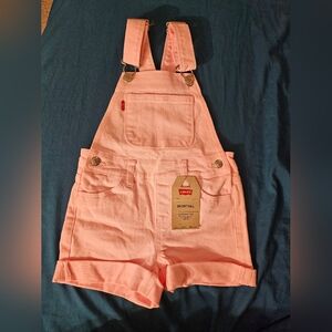 Levi's Girls' Denim Shortall, Rose Shadow, Size 4t NEW